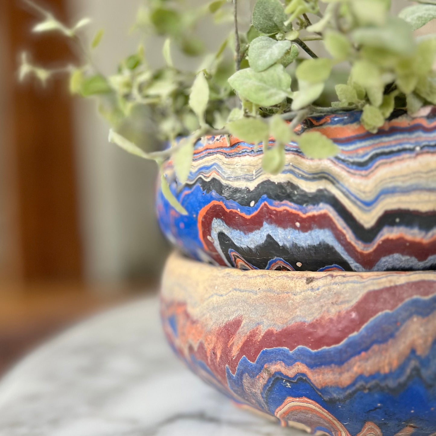 Shallow Multicolor Ozark Roadside Tourist Bowl I